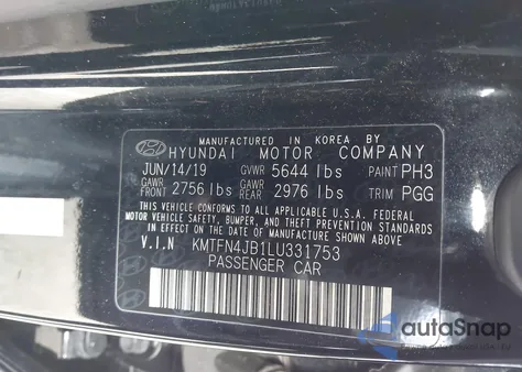 2020 Genesis G80 3.3T Sport Awd from USA, damaged, VIN KMTFN4JB1LU331753